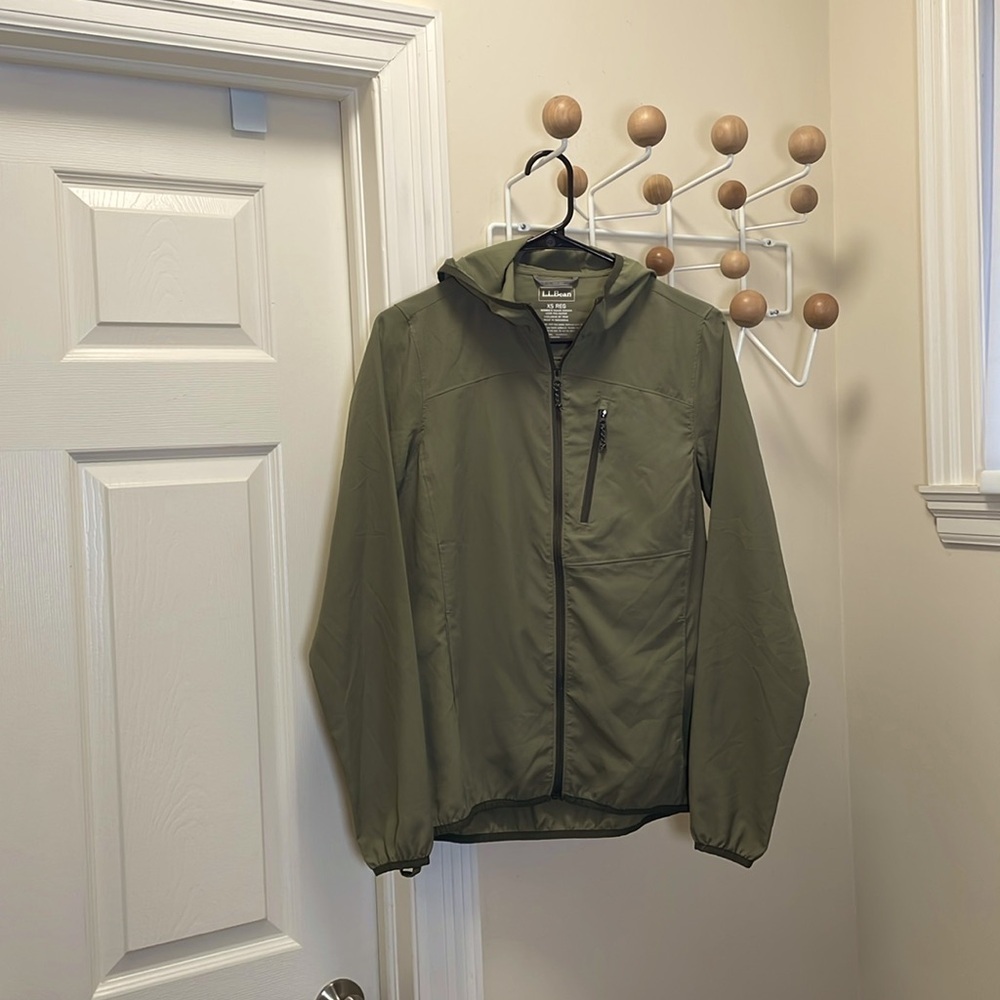 L.L Bean - No Fly Zone Outdoor Zip Up Lightweight Jacket - Green - XS